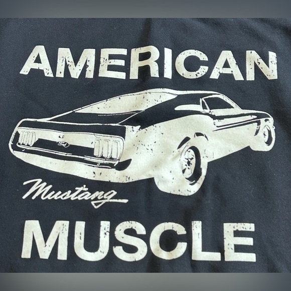 Ford x PacSun “American Muscle” Mustang Black Pullover Sweater Small - Picture 3 of 4
